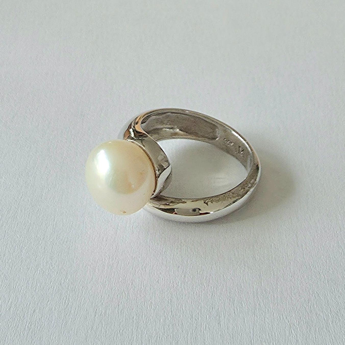 Anelli: Silberring 925 mit Echt Perlen, modern & elegant - Neu – Nuovo e nell'imballaggio originale da Uetikon am See venduto da Coralreef 5