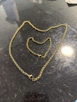Goldkette mit Armband, Modeschmuck Set für den Sommer!