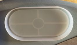 Giessform Silikon Untersetzer oval