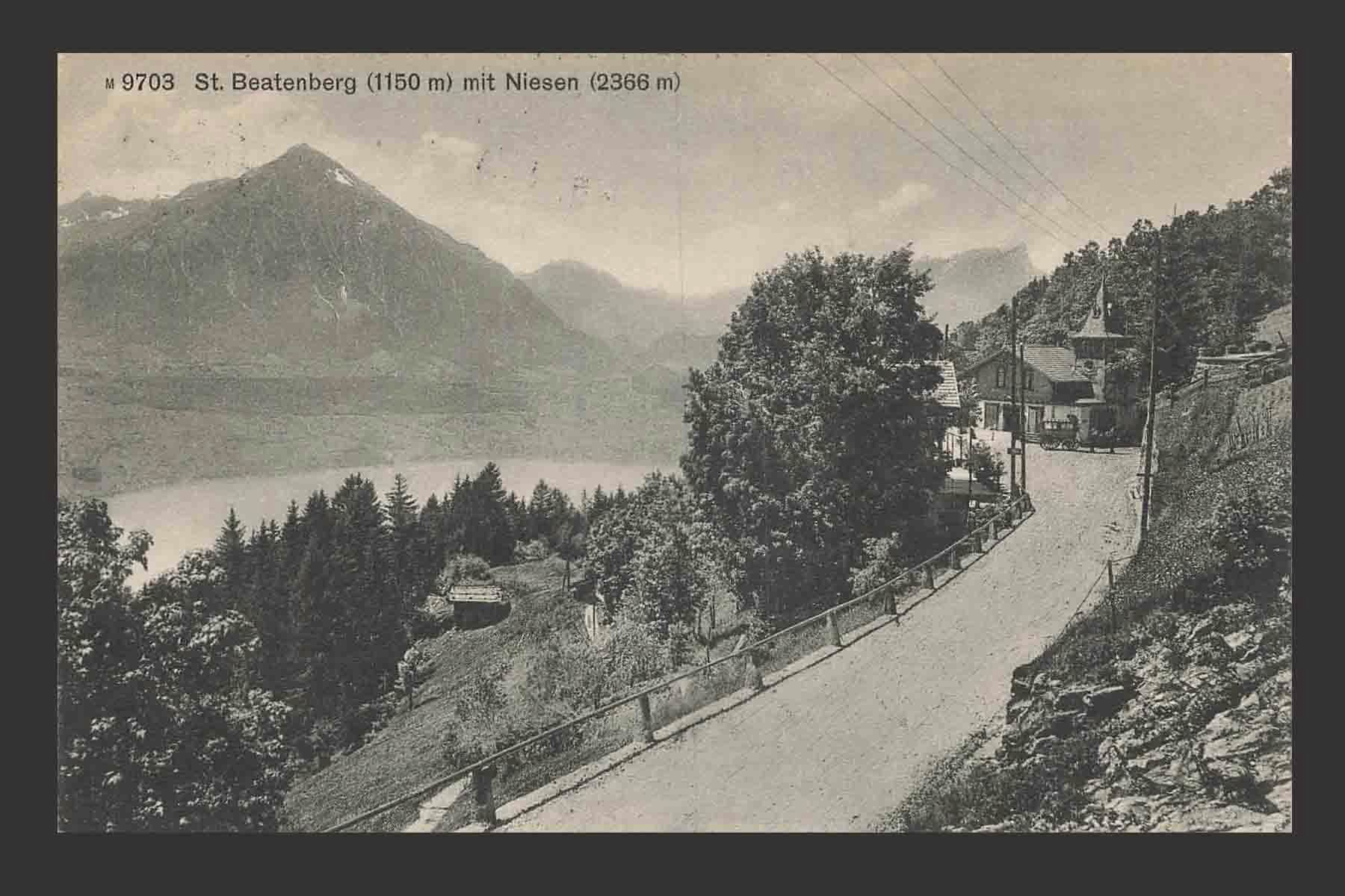 Cartoline postali: AK St Beatenberg mit Niesen – Usato da Goldau venduto da artelier1