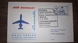 Swissair Graz - Zürich 01.09.1971