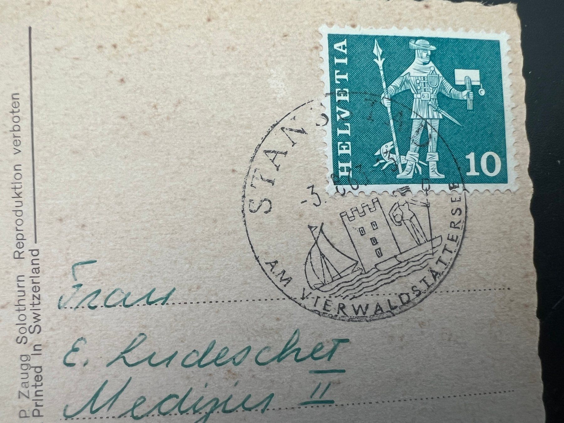 Ansichtskarten: AK    1963 Stansstad    (G955) – Gebraucht aus Hinwil von Sidi4 1