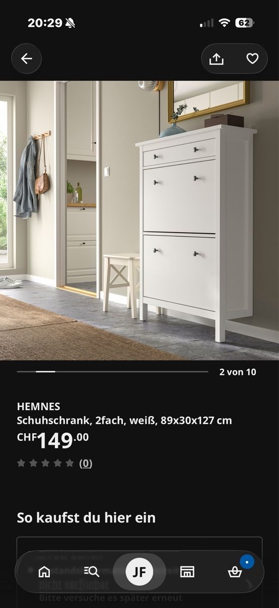 Cassettiere: IKEA HEMNES Schuhschrank – Usato da Domat/Ems venduto da Jerryjf 2