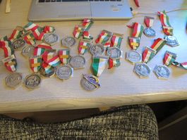 Medaille Auszeichnung Für Volksmarsch 70 er Jahre 17 Stück