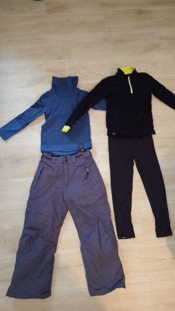 Skihose und Skiunterwäsche für Kinder in Grösse 128 -125-132