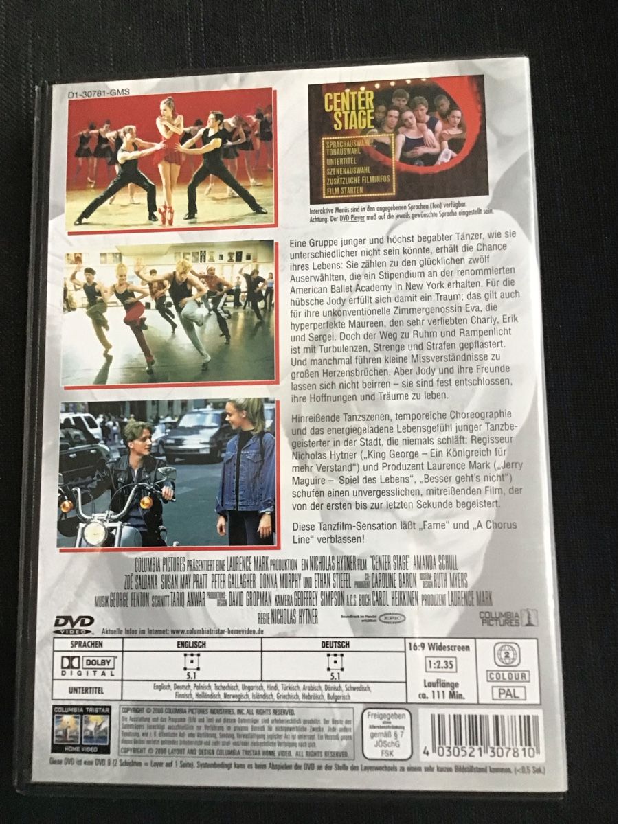 Alle DVDs: DVD Center Stage – Gebraucht aus Bischofszell von 19bischi67 1