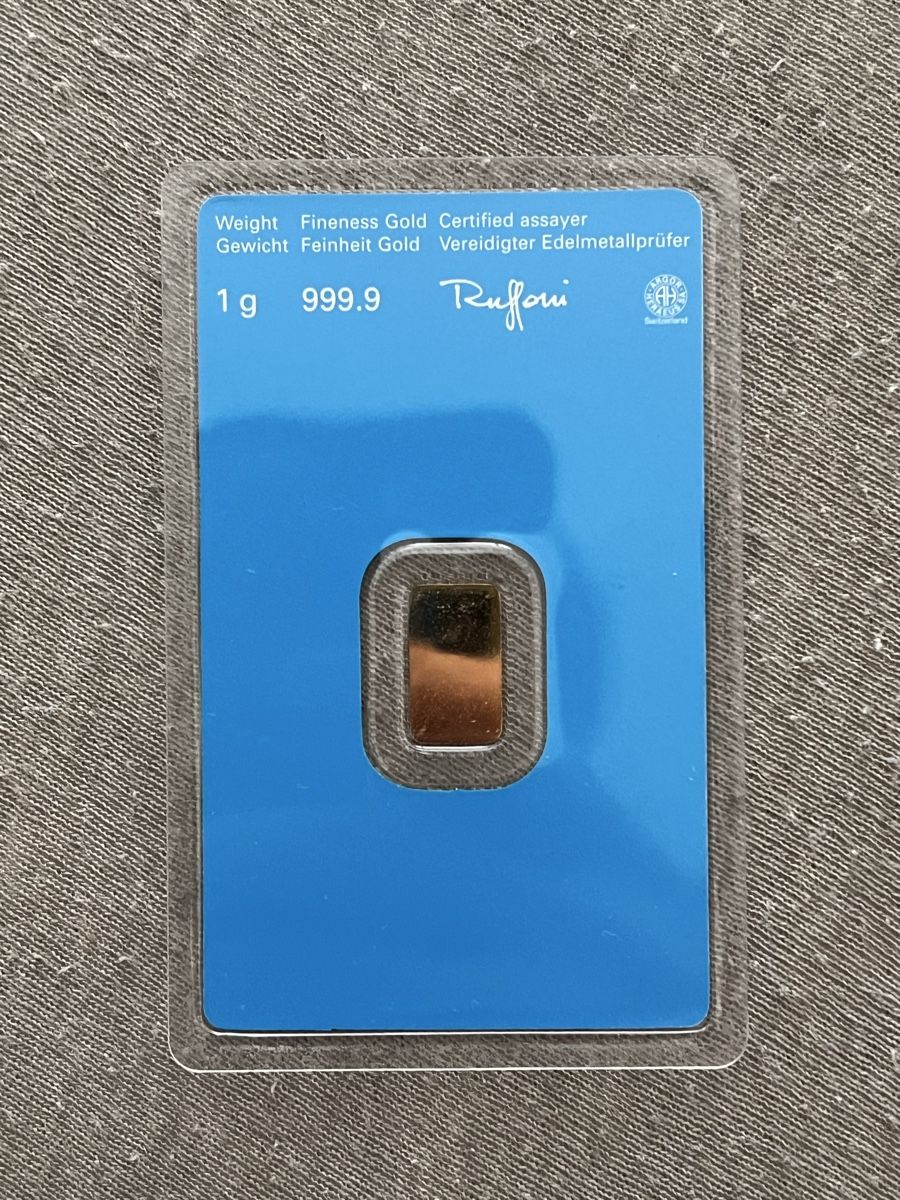 Edelmetalle: 1gr Gold 999.9 – Neu und originalverpackt aus Gontenschwil von joe_9qdj 1