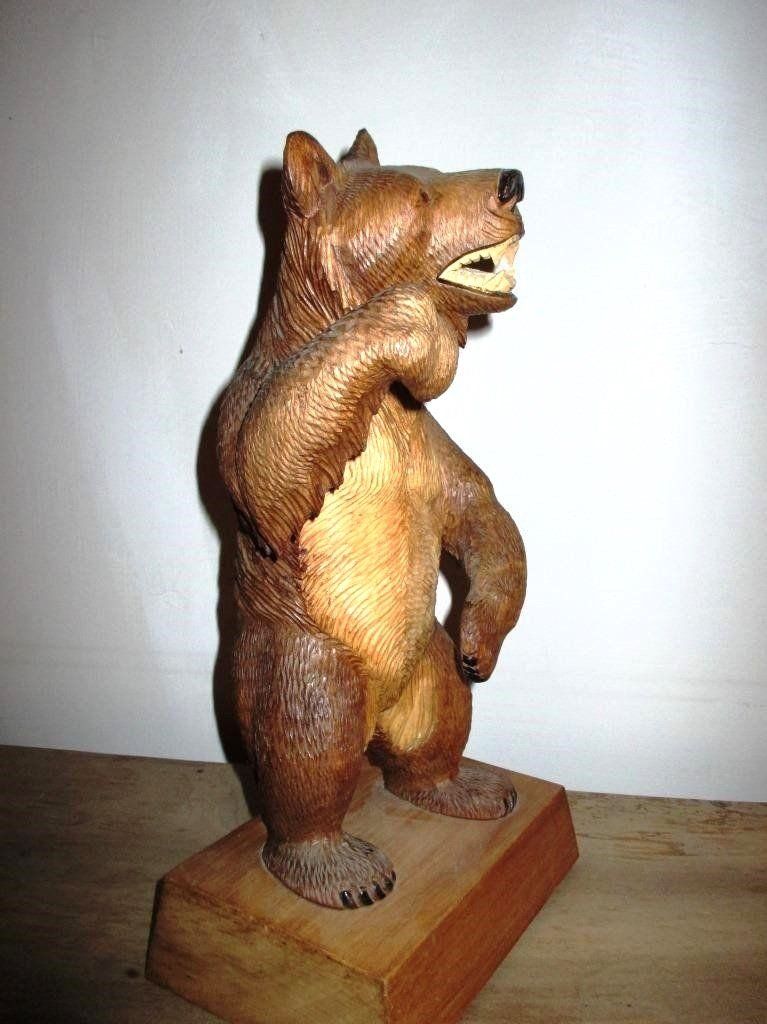 Statuette: Holzfigur Bär, geschnitzt, Handarbeit – Usato da Flims - Dorf venduto da Stagediver 5