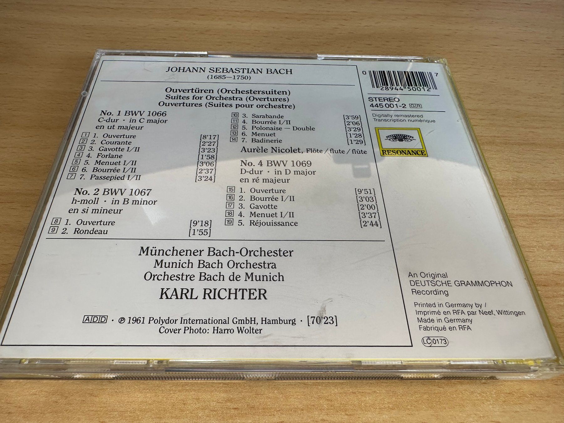 CD: Johann Sebastian Bach, Münchener  - Ouvertüren Nr. 1 • 2 • 4 – Usato da Rikon im Tösstal venduto da Alpenmutz 1