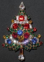 90s Weihnachts - Brosche – Tannenbaum