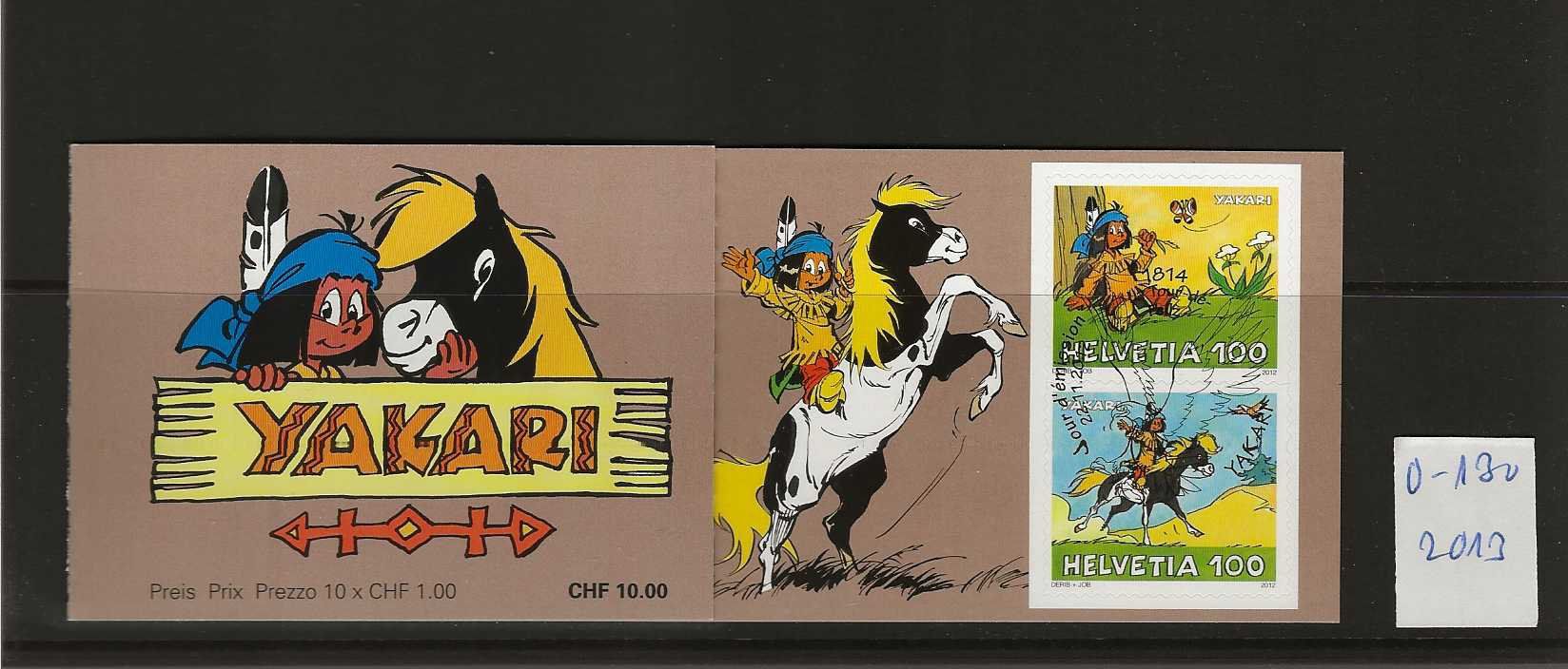 Tutti i francobolli: timbre carnet 0-130 de 2013 Yakari – Usato da Sorvilier venduto da carose01