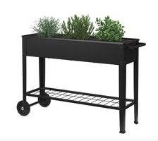 Hochbeet Stahl mit Räder 110 x 33 x 80 cm - Gratis Versand