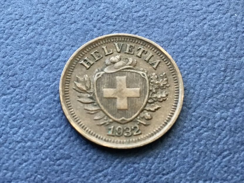 Tutti le monete: 1 Rappen 1932 – Usato da St. Margrethen SG venduto da alfapeugeot10 1