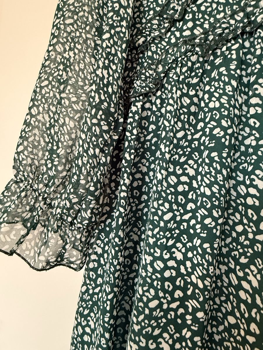Kleider: Damen Kleid Langarm Grün Grösse M/L – Gebraucht aus Belp von Lu96 1