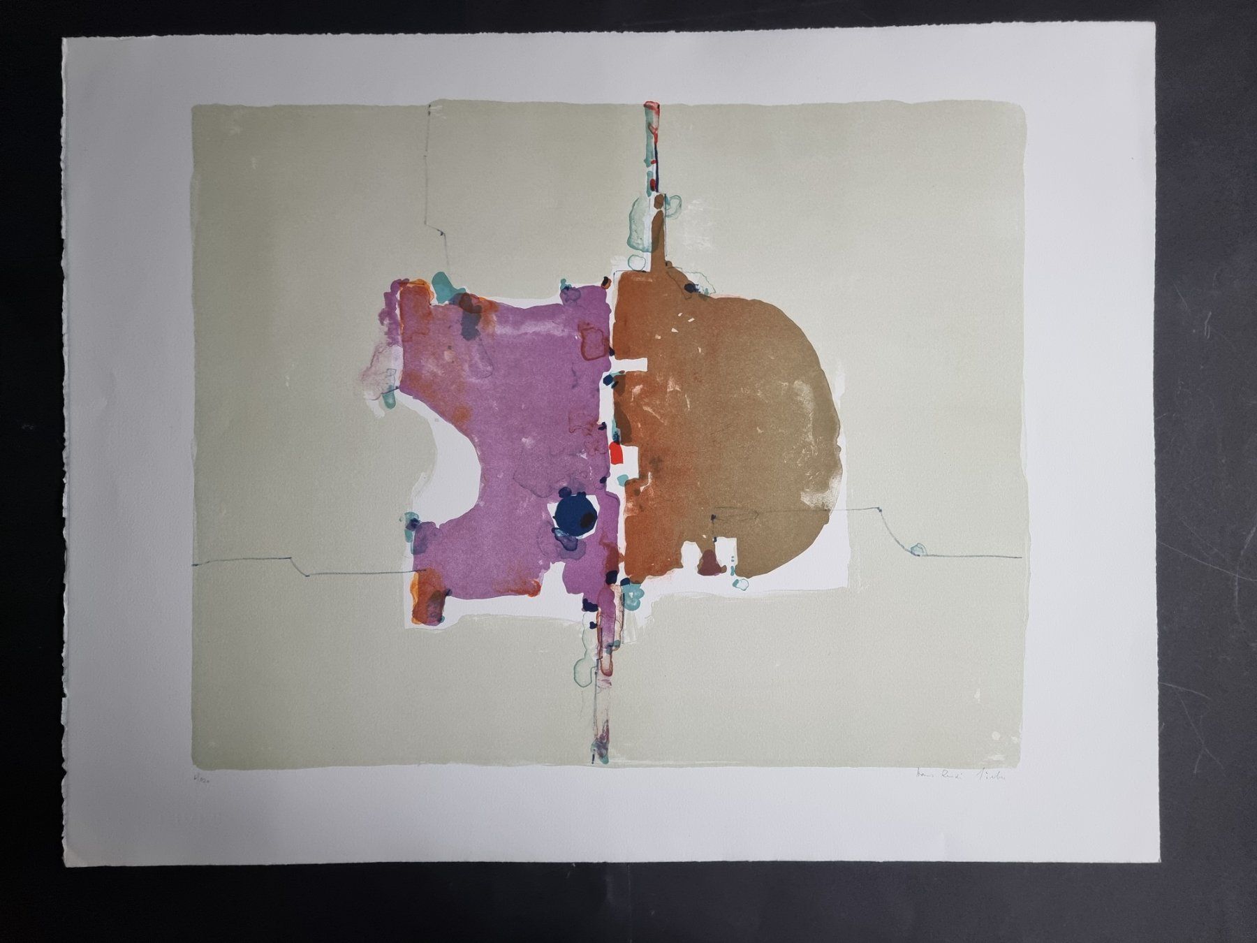 Grafica & Litografie: SIEBER HANS-RUEDI LITHOGRAPHIE SIGNIERT NUMMERIERT – Usato da Gersau venduto da kunst-online 1