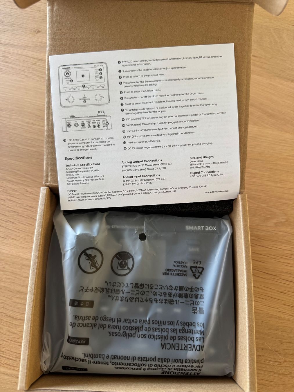 Instruments de musique: Sonicake Smart Box Multi Effects Processor – D'occasion à Richterswil par velvetglove_rhcp 3