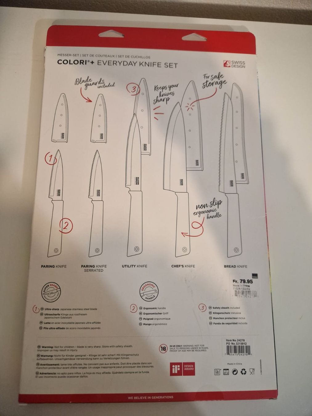 Kuhn Coltelli: Messer Set Neu - Kuhn Rikon – Nuovo (secondo la descrizione) da Romont FR venduto da Joe_xkh9 1