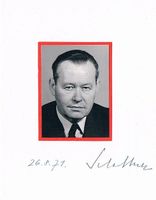 Hans Schaffner 1908-2004 Autogramm signiert Bundesrat