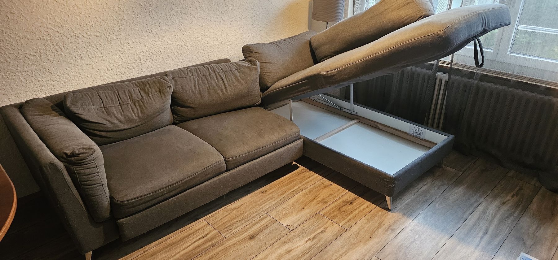 Micasa Divani: Ausziehbares Ecksofa / Schlafsofa (Grau) – Usato da Wettingen venduto da Korn54 1
