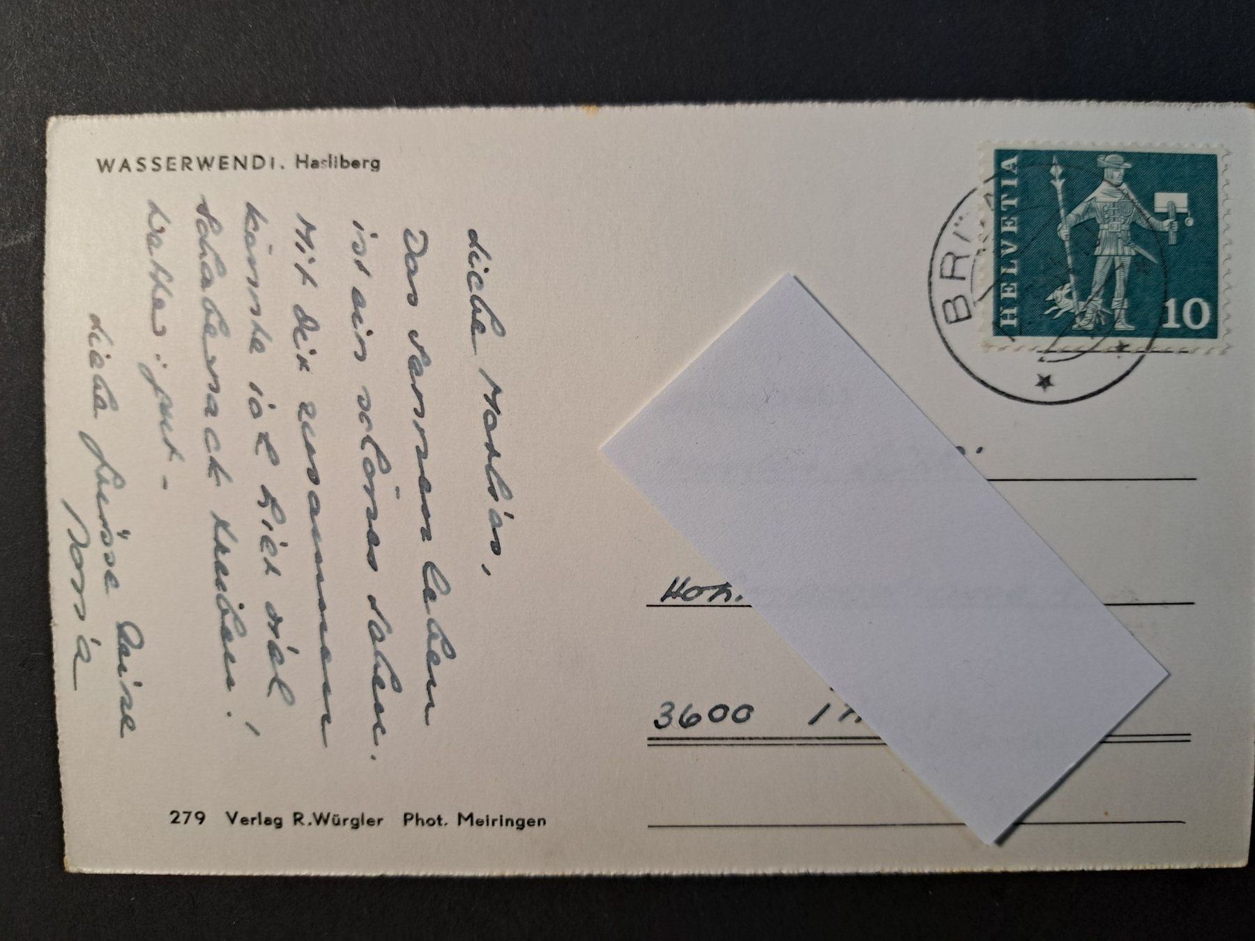 Cartoline postali: Wasserwendi - Herliberg – Usato da Kirchberg BE venduto da Soldino 1