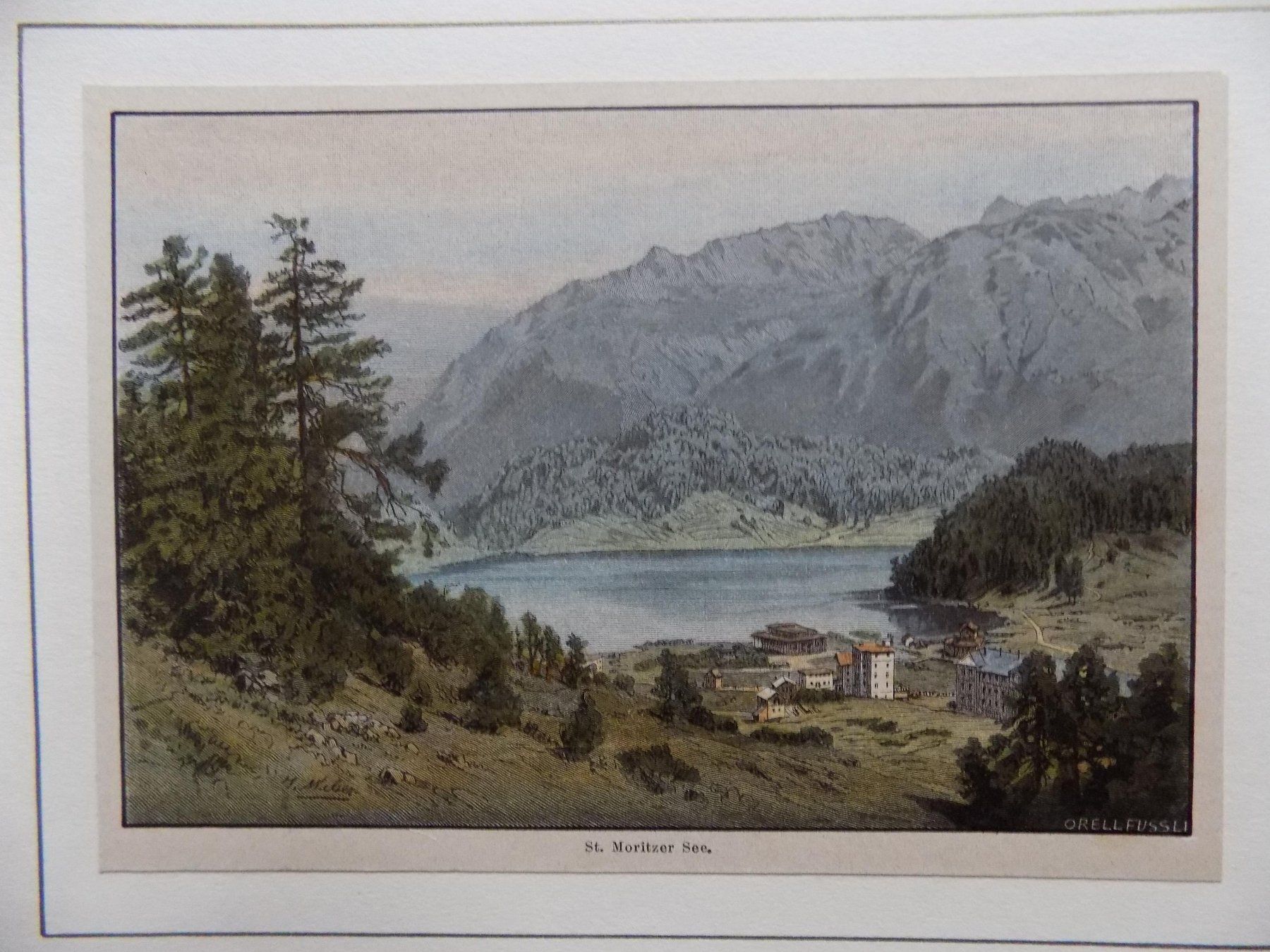 Stiche: St.Moritzersee koloriert – Gebraucht aus Risch von Antikfee 2