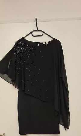 Kleid could shoulder mit Glitzer Steinen