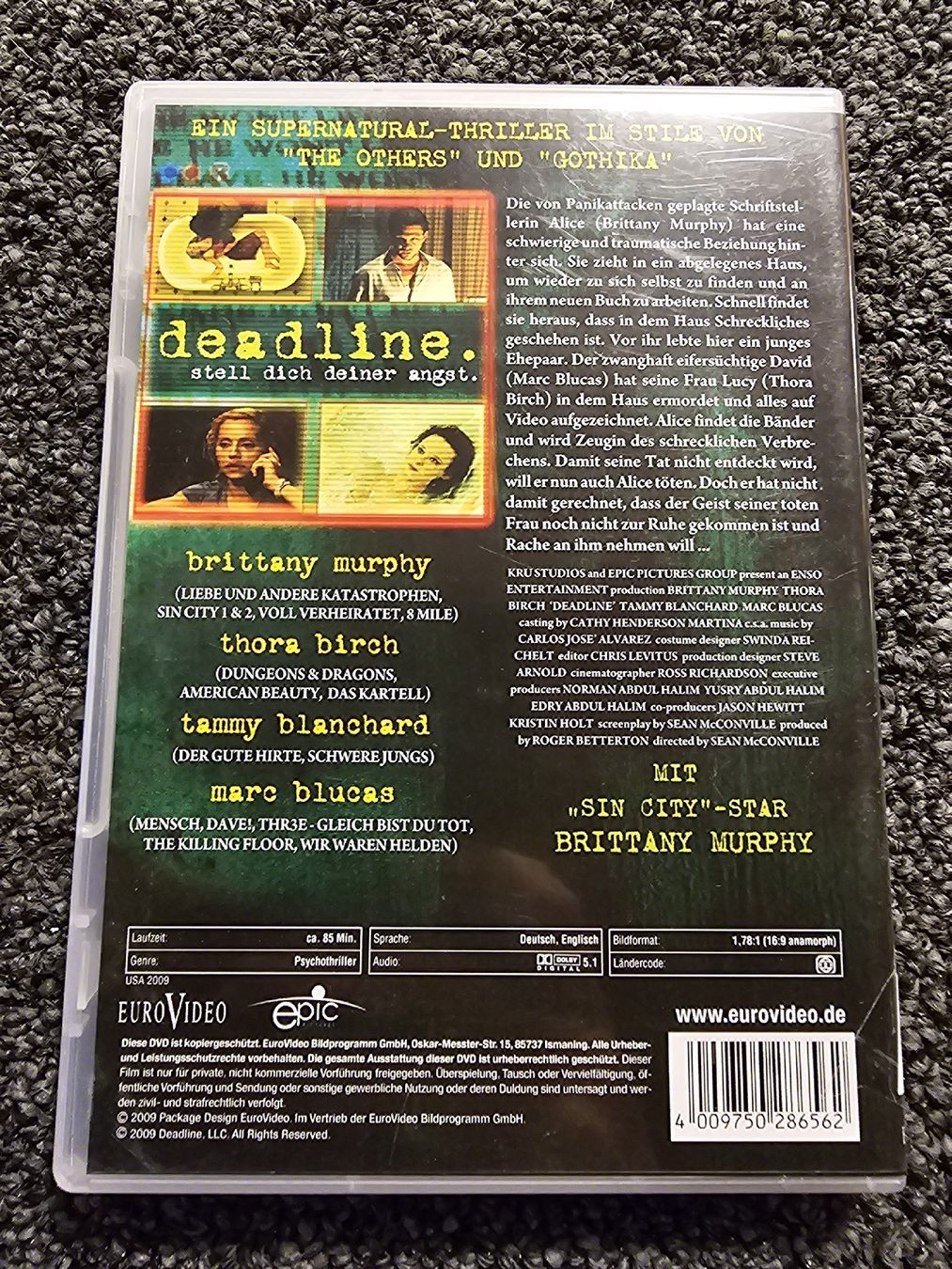Tous les DVDs: Deadline (21665) – D'occasion à Ruswil par jan_bxl5 1