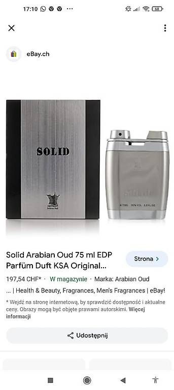 Profumi & Eau de Toilette: Arabische Parfüms - Solid Arabian Oud - 75ml – Nuovo e nell'imballaggio originale da Teufenthal AG venduto da Agnieszka93 2