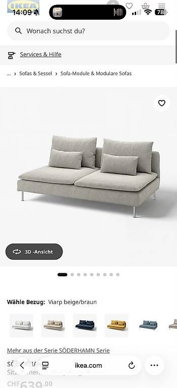 Divani: IKEA SÖDERHAMN 2-Seat Sofa – Usato da Uzwil venduto da tfr_s2dm 4