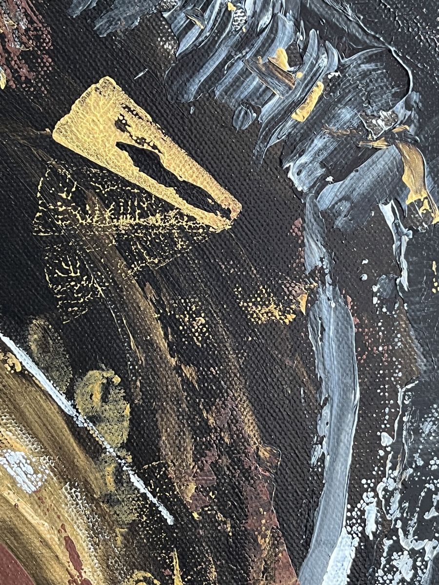 Dipinti: Goldig abstraktes Acrylgemälde 50x60 Einzelstück – Nuovo (secondo la descrizione) da Hochdorf venduto da Jasminurschel 1