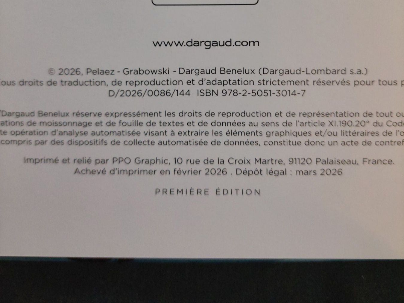 Fumetti: Personne 1/1 EO 2026 Neuf – Nuovo (secondo la descrizione) da Genève venduto da Blu_BD 2