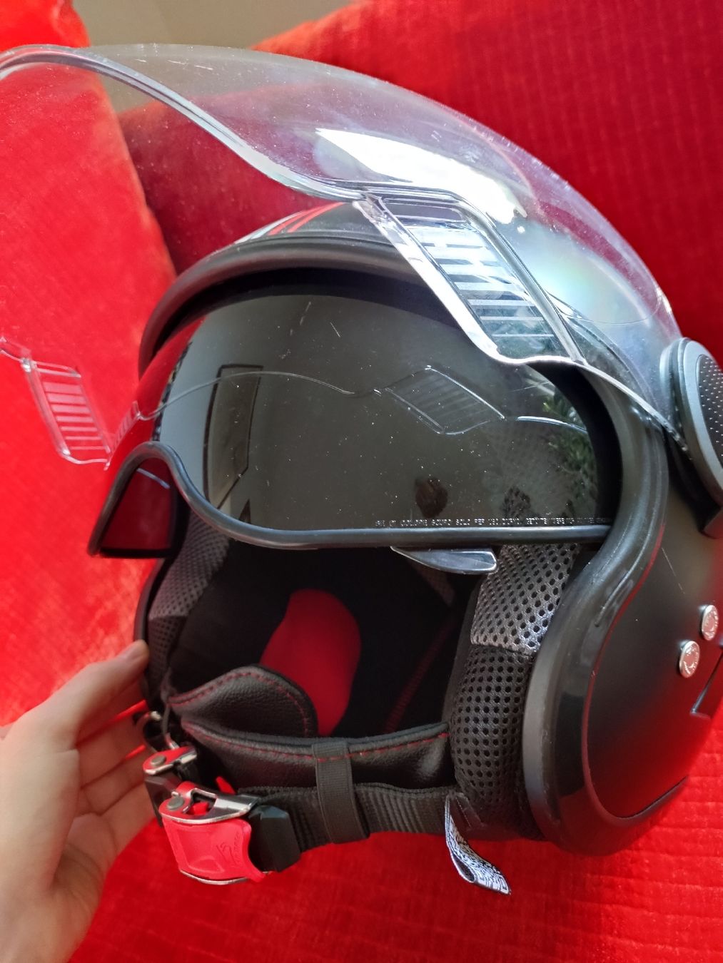 Caschi & visiere: Jethelm Nolan N21Visor XS – Usato da Buchs AG venduto da Basilikumbalkon 7