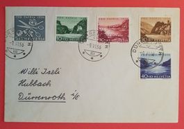 B284) 1956, Pro Patria Satzbrief mit Sonderstempel Kt. 55