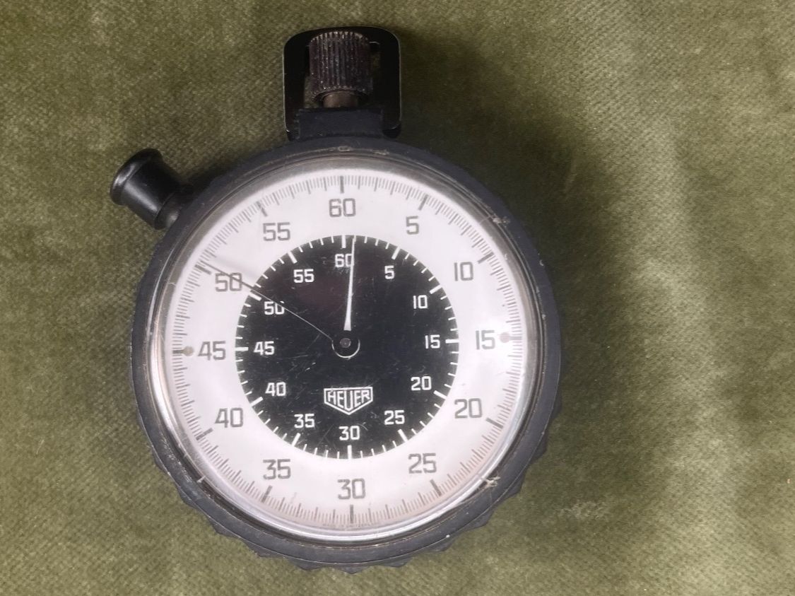 Tag Heuer Orologi: Heuer Stop Uhr in Schutz Case – Usato da Magden venduto da Hornet2