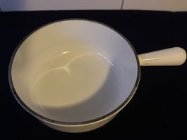 Weisser COUSANCES aus Gusseisen, Durchmesser 22cm FRANCE