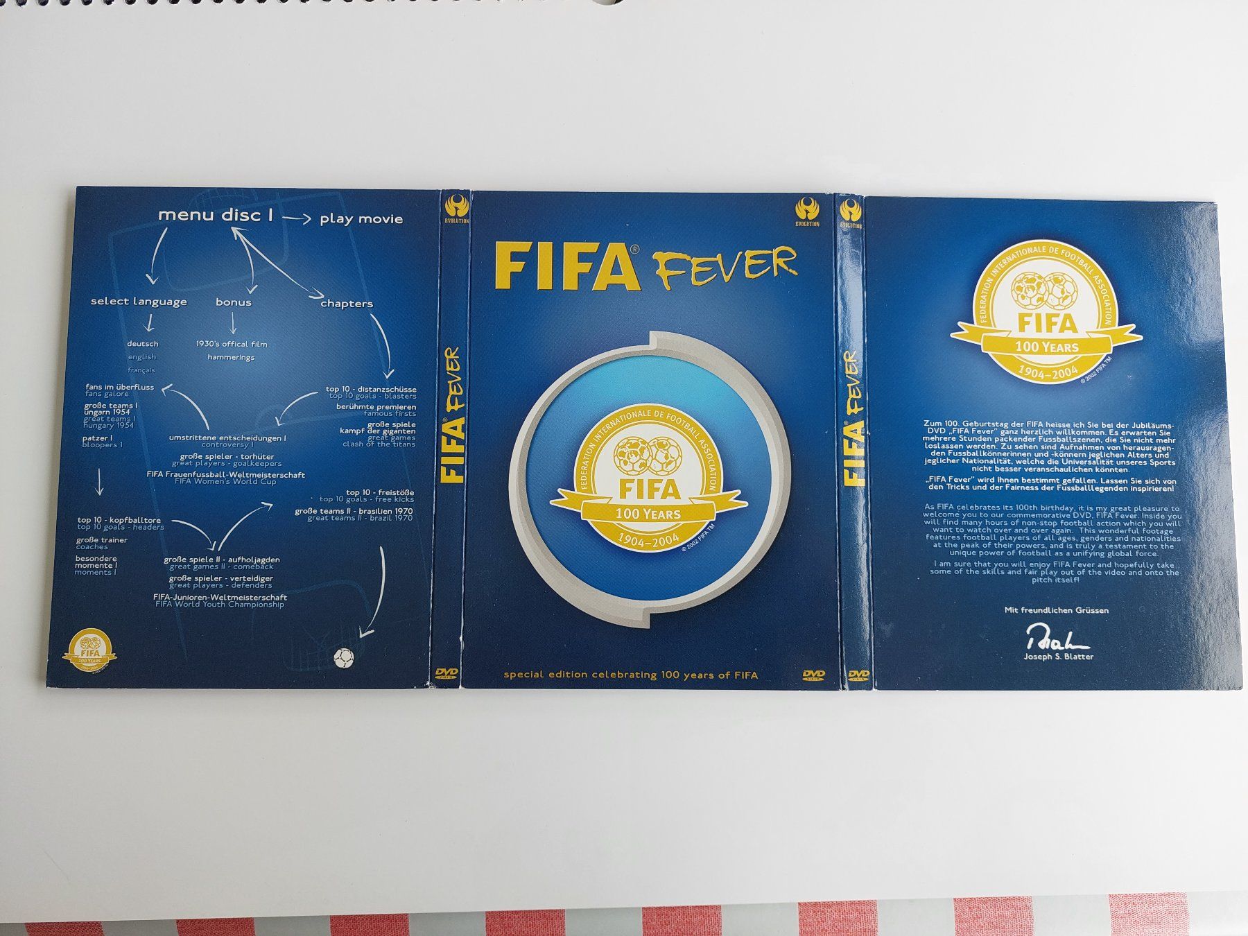 Tutti i DVDs: FIFA - Krawatte und DVD "FIFA Fever" – Usato da Binningen venduto da Harry_82 3