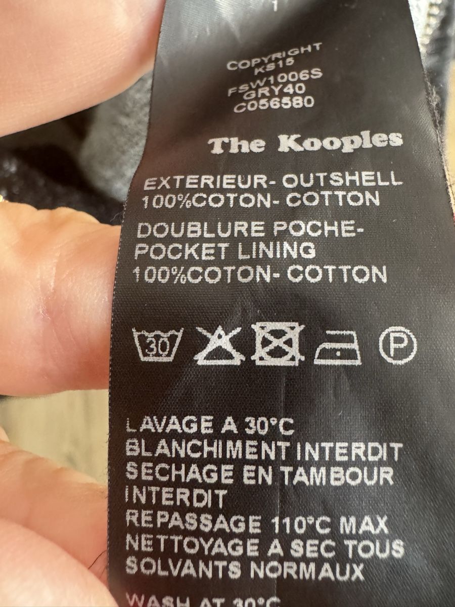 Kooples Maglioni & Felpe: Sweat à capuche The Kooples gris anthracite taille S – Usato da Vandoeuvres venduto da Zoccoli11 3