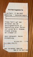 SBB Mitfahrtageskarte – 2. Klasse – gültig bis 17.08.2027