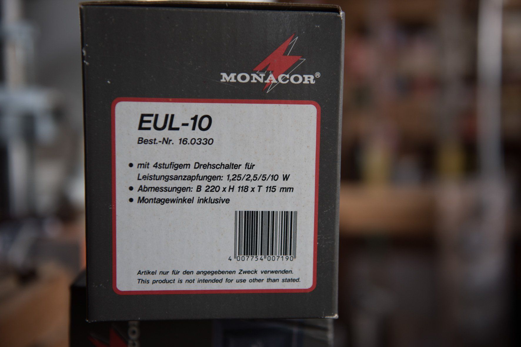 Monacor Casse acustiche: 2 Stück Monacor EUL-10 Lautsprecher neu, 100Volt – Nuovo e nell'imballaggio originale da Diepoldsau venduto da Dau0 2