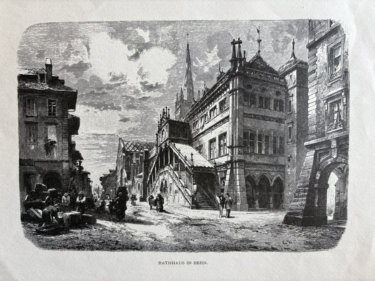 Stiche: Gravure - Gravur Bern Rathaus – Gebraucht aus Zweisimmen von Domii