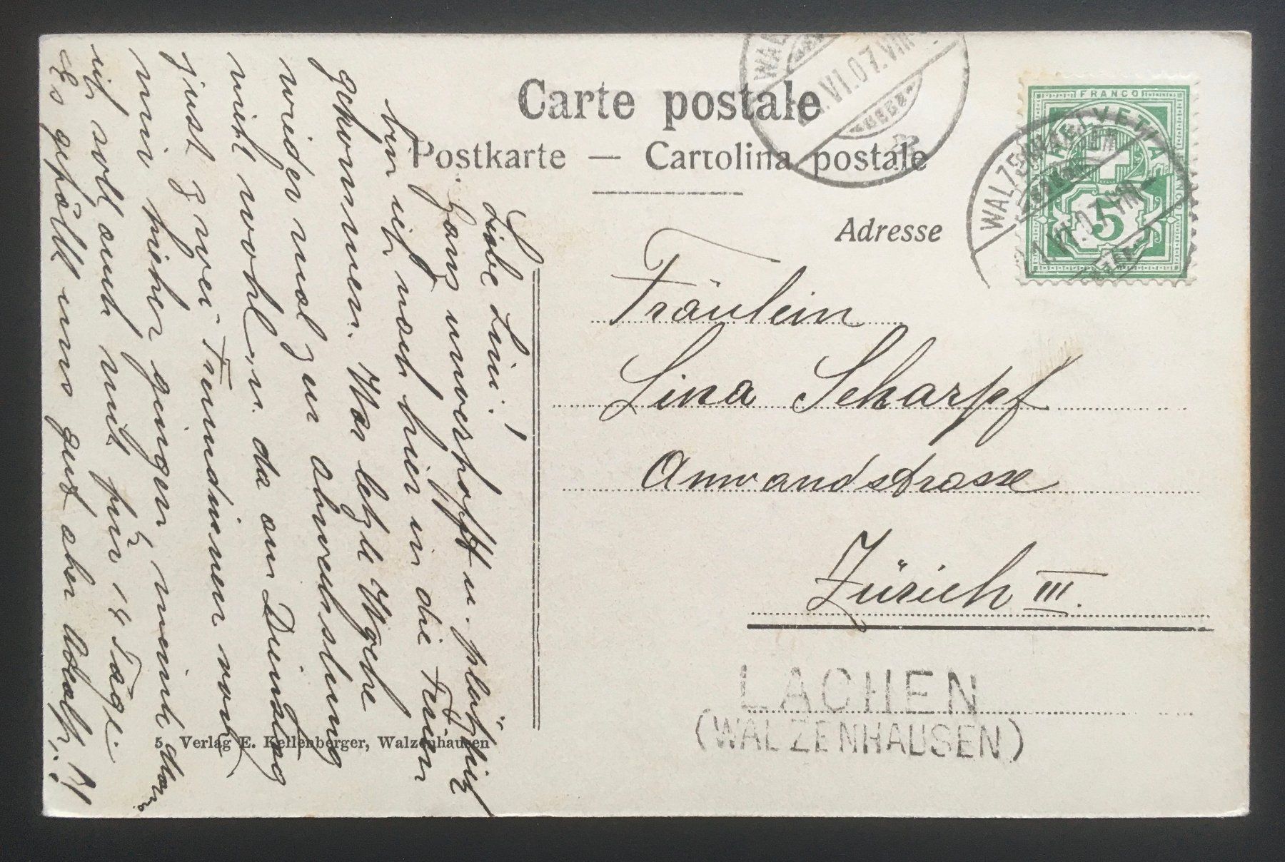 Cartoline postali: Ansichtskarte Walenstadt – Usato da Dällikon venduto da All2 1