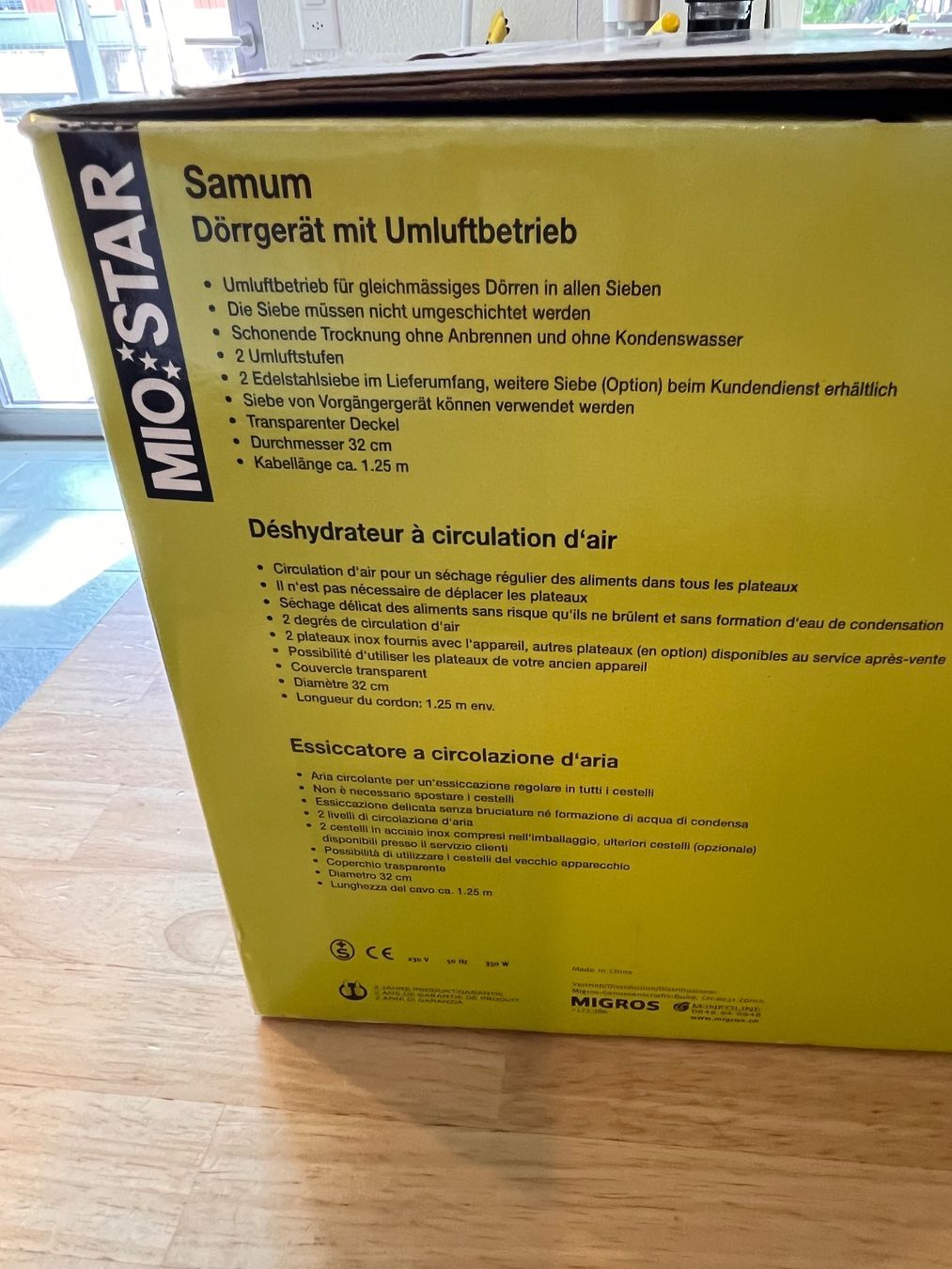 Mio Star Küchengeräte: MIO STAR Samum Dörrgerät Umluftbetrieb 2 Siebe – Gebraucht aus Uster von colmo 1