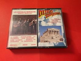 2 Kassetten: Mikis Theodorakis & Mariachi Miguel Dias