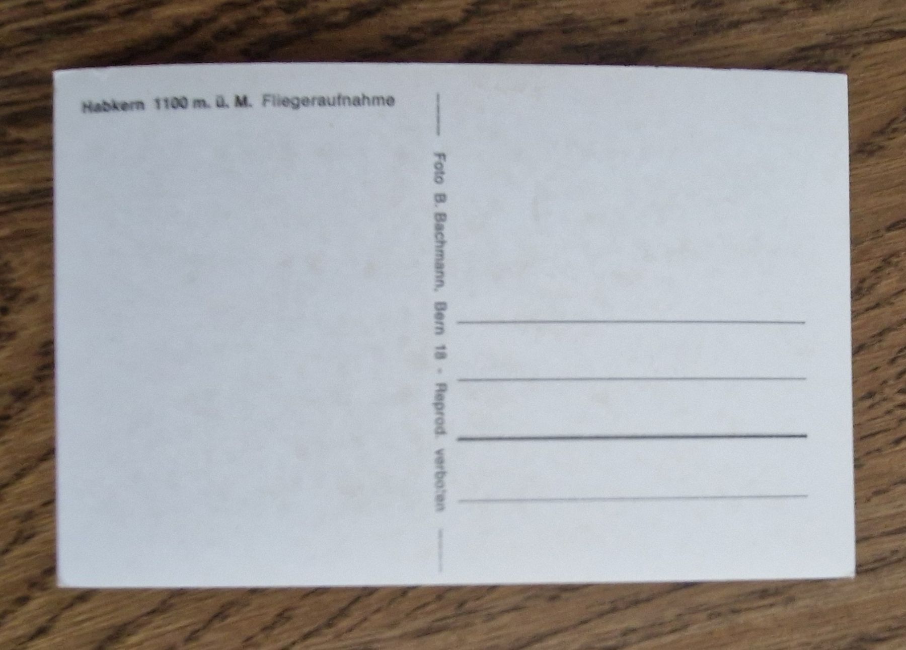 Cartoline postali: Fliegeraufnahme Habkern – Usato da Ebikon venduto da Donar50 1