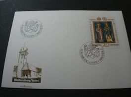 Liechtenstein, FDC 20.- Franken Marke 1979, Landespatrone