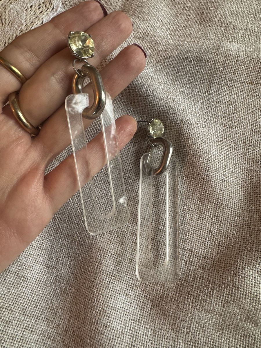 Ohrringe & -stecker: Moderne Ohrhänger mit Elementen transparent – Gebraucht aus Männedorf von roc_fts9 2