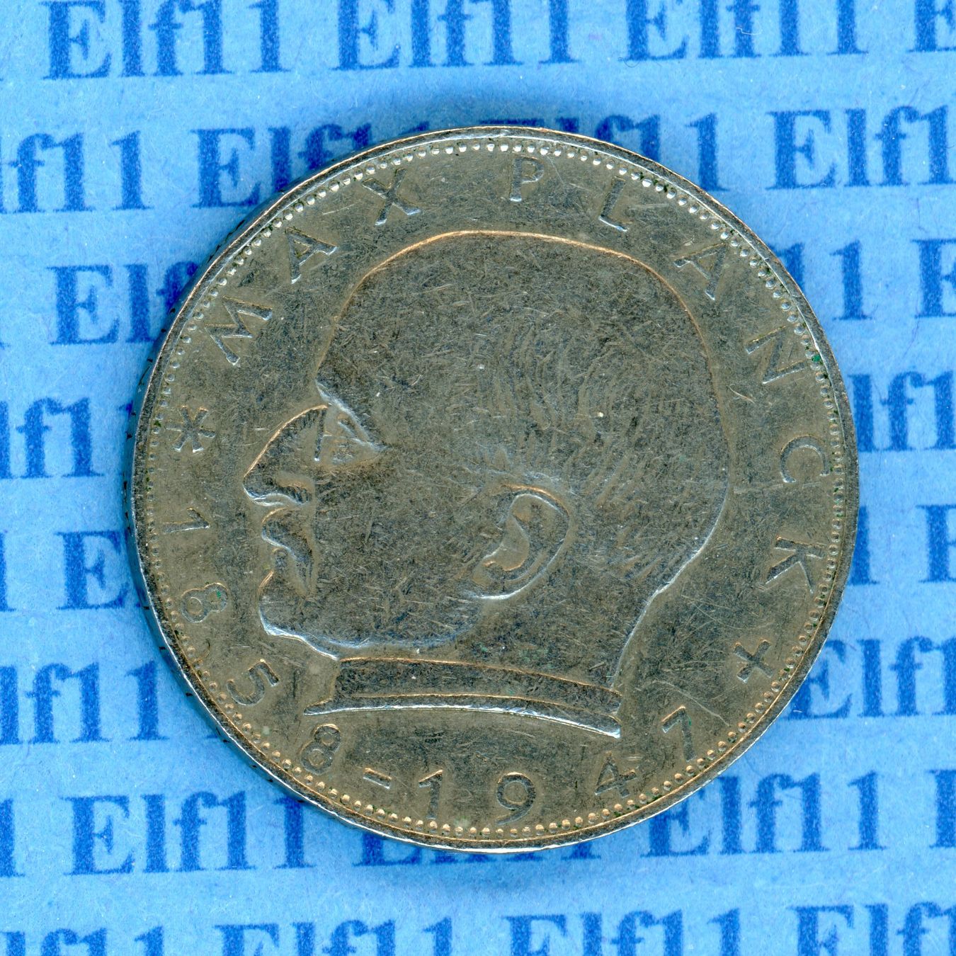 Tutti le monete: DEM___2.00 1958J Planck -vz 2 Deutsche Mark – Usato da Widnau venduto da Elf11 1