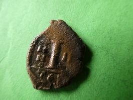 uralte Bronzemünze 18 mm     2.00  g