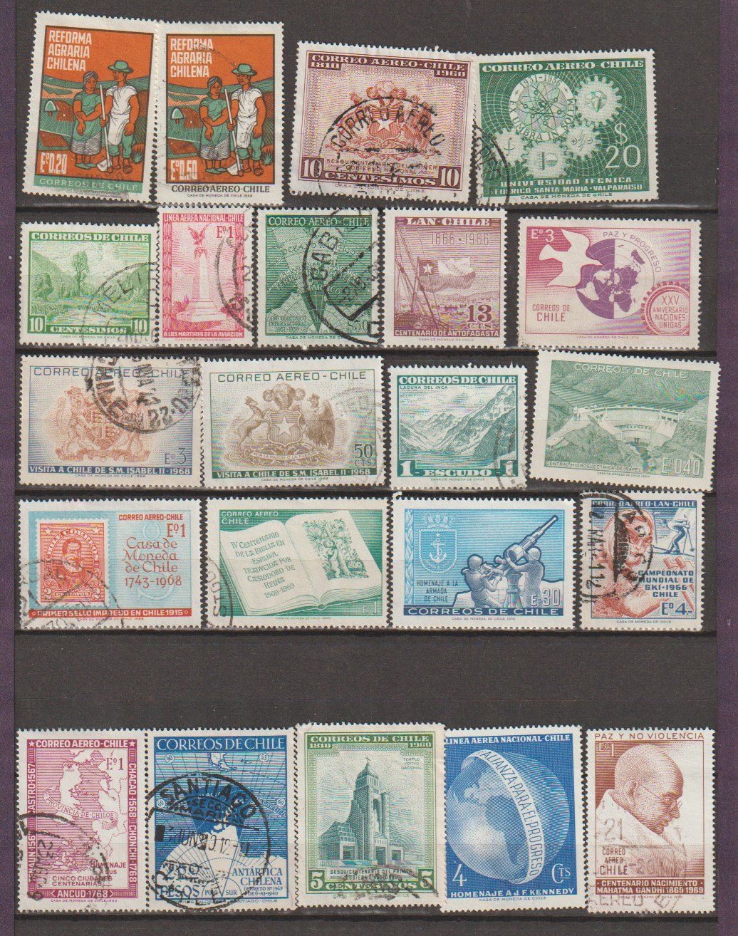 Alle Briefmarken: Chili anciens – Gebraucht aus Crans-Montana von kira56