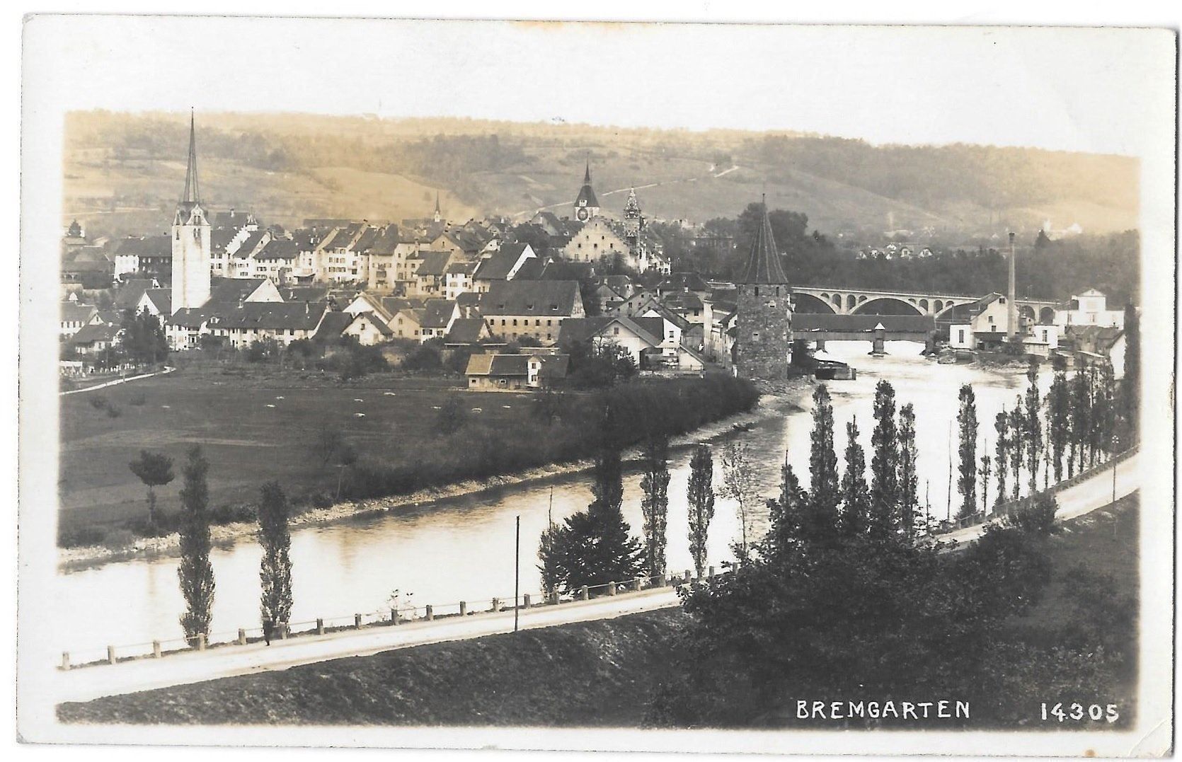 Cartoline postali: Bremgarten Teilansicht – Usato da Olten venduto da clotaldi